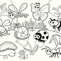 Insectos en el jardín